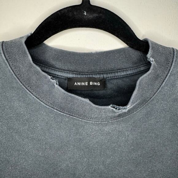 Anine Bing Tyler Crewneck Sweatshirt Oversized XS - Picture 4 of 8